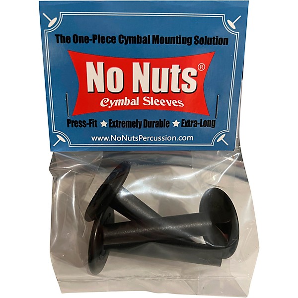 No Nuts Cymbal Sleeves 3-Pack Black