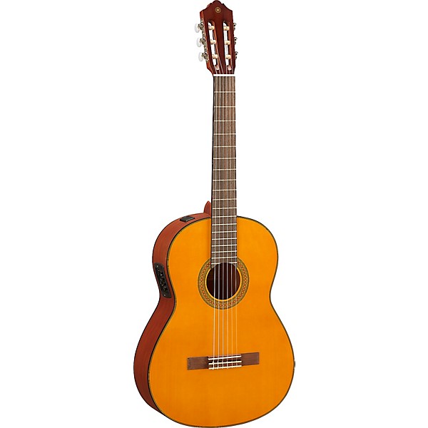 Yamaha CGX122MS Spruce-Nato Classical Acoustic-Electric Guitar Natural
