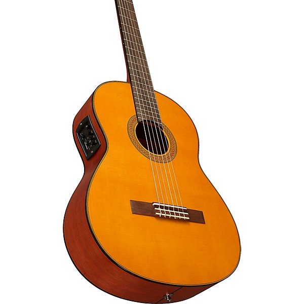 Yamaha CGX122MS Spruce-Nato Classical Acoustic-Electric Guitar Natural