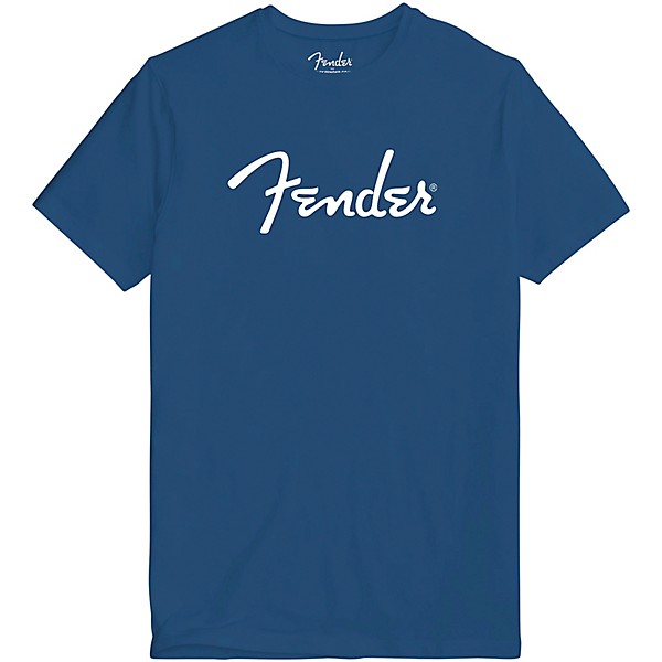 Fender Logo T-Shirt Small Blue