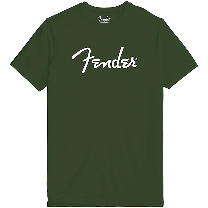 Fender Logo T Shirt Xx Large Green Guitar Center