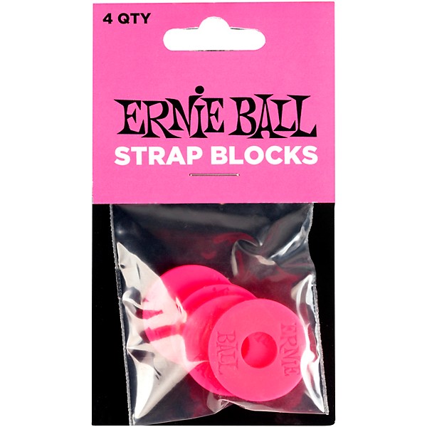 Ernie Ball Rubber Strap Block Slinky Pink