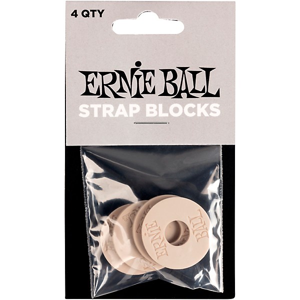 Ernie Ball Rubber Strap Block Gray
