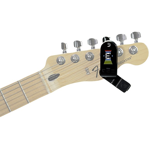 D'Addario Equinox USB Rechargeable Headstock Tuner with NS Reflex Capo