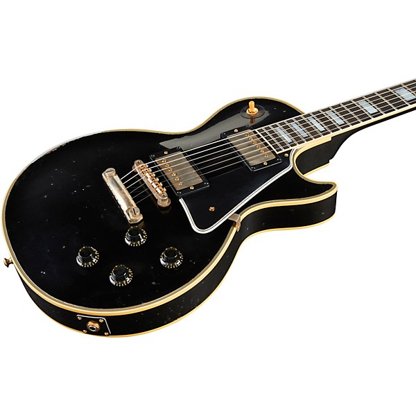 Gibson Custom M2M Murphy Lab 1957 Les Paul Custom Heavy Aged Electric Guitar Ebony