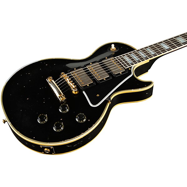 Gibson Custom M2M Murphy Lab 1957 Les Paul Custom 3-Pickup Heavy Aged Electric Guitar Ebony