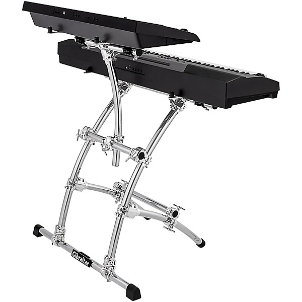 Gibraltar GKS-DBKT88 Double KeyTree 2-Tier Keyboard Stand Chrome