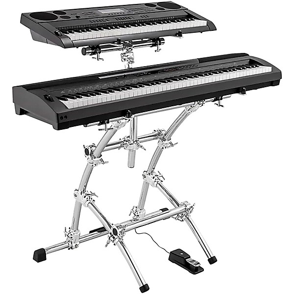 Gibraltar GKS-DBKT88 Double KeyTree 2-Tier Keyboard Stand Chrome