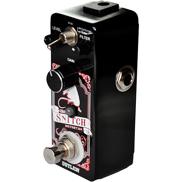 Outlaw Effects The Snitch 2-Mode Distortion Effects Pedal Black