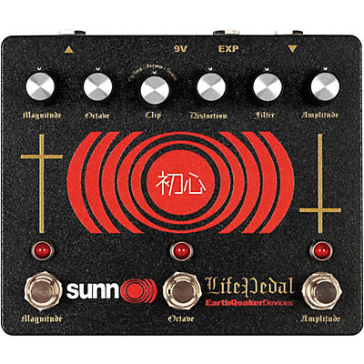 Earthquaker Devices Sunn O))) Life Pedal V3 Distortion/Bendable Analog Octave Up/Booster Effects Pedal Black for sale