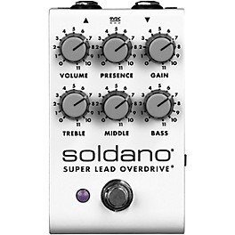 Soldano Super Lead Overdrive Effects Pedal White