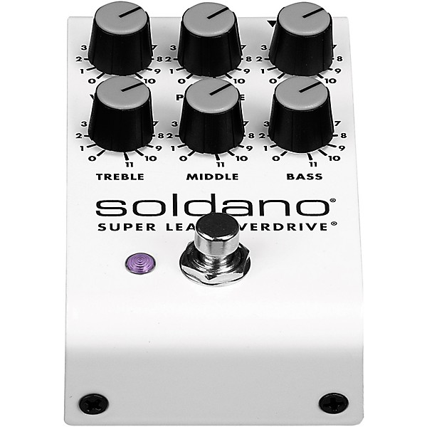 Soldano Super Lead Overdrive Effects Pedal White