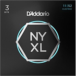 D'Addario NYXL Medium Top/Heavy Bottom Electric Guitar Strings 11-52 (3-Pack) 11 - 52