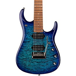 Ernie Ball Music Man JP15 7 7-String Flamed Maple Top Electric Guitar Cerulean Paradise