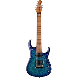 Ernie Ball Music Man JP15 7 7-String Flamed Maple Top Electric Guitar Cerulean Paradise