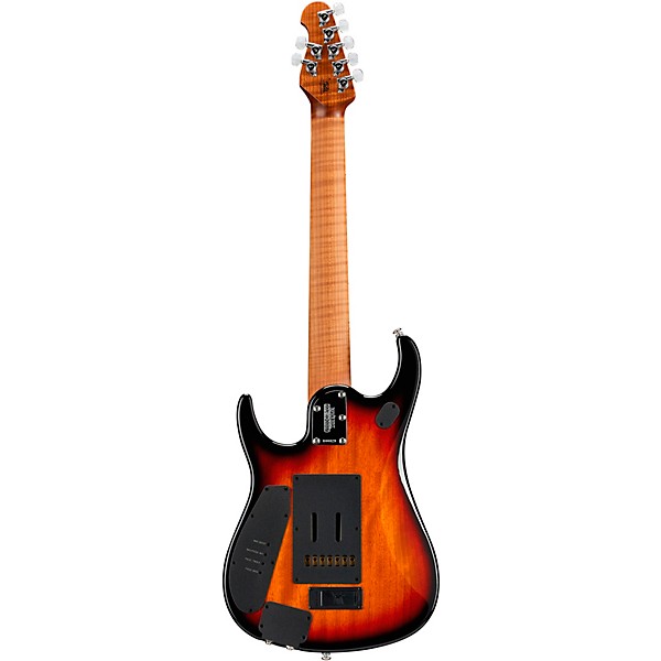 Ernie Ball Music Man JP15 7 7-String Flamed Maple Top Electric Guitar Tiger Eye