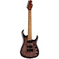 Ernie Ball Music Man JP15 7 7-String Flamed Maple Top Electric Guitar Transparent Black