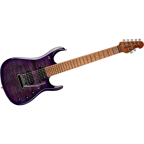 Ernie Ball Music Man JP15 7 7-String Flamed Maple Top Electric Guitar Purple Nebula