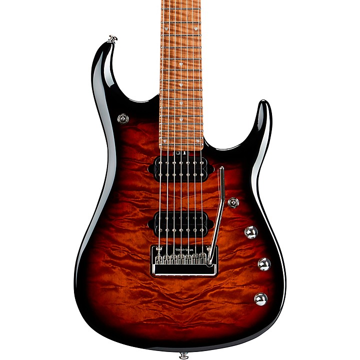 Platinum Ernie Ball Music Man JP15 7 7-String Quilted Maple