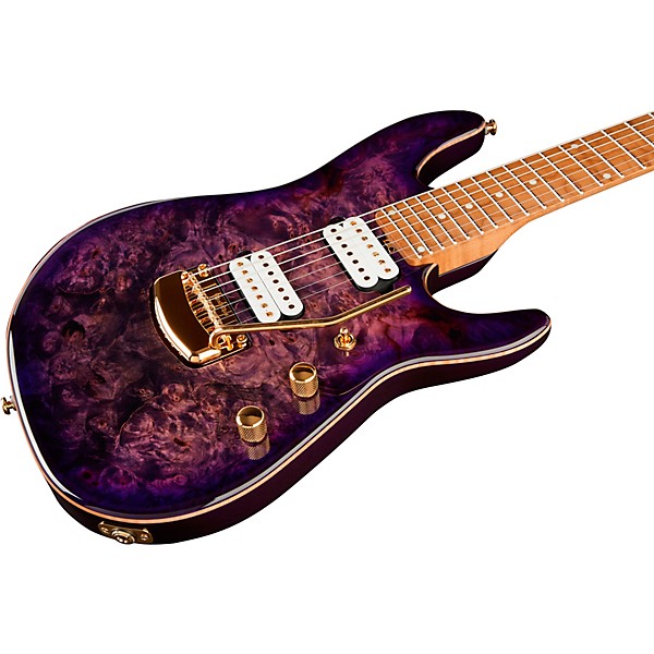 Ernie Ball Music Man Jason Richardson Cutlass 7-String Electric Guitar Majora Purple