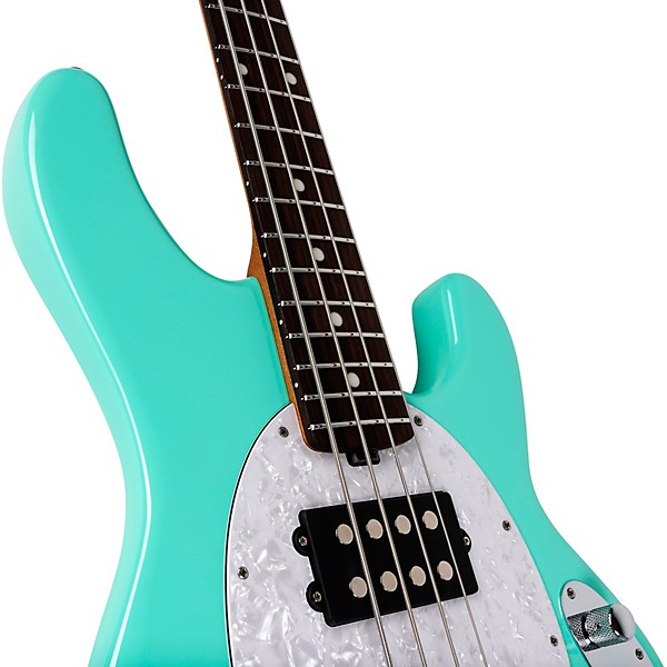 Ernie Ball Music Man StingRay Special HH Electric Bass Guitar Laguna Green