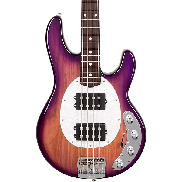 Ernie Ball Music Man StingRay Special HH Electric Bass Guitar Purple Sunset