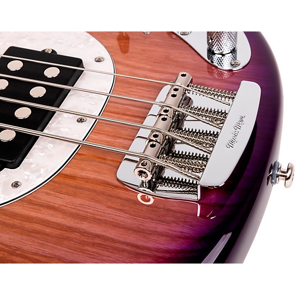 Ernie Ball Music Man StingRay Special HH Electric Bass Guitar Purple Sunset