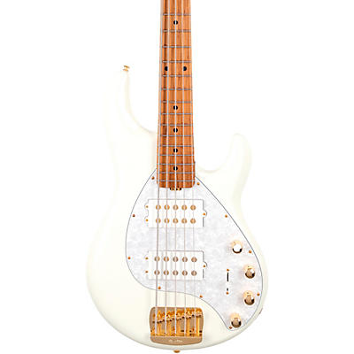 Ernie Ball Music Man Stingray5 Special Hh 5-String Electric Bass Guitar Ivory White for sale