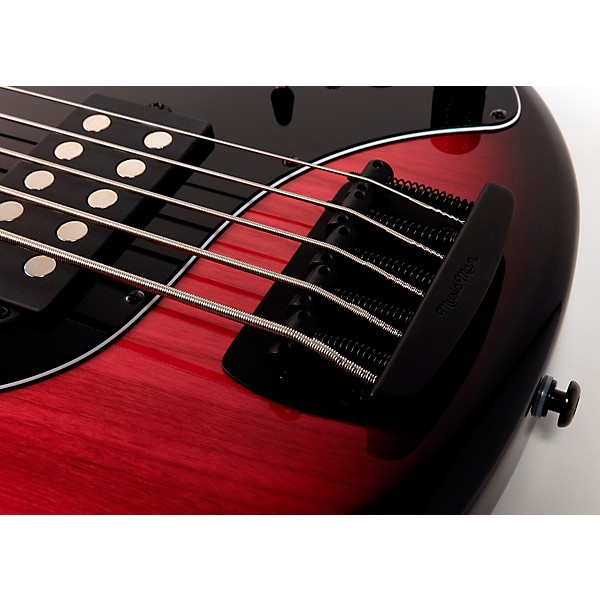 Ernie Ball Music Man StingRay5 Special HH 5-String Electric Bass Guitar Raspberry Burst