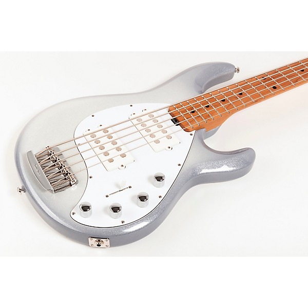 Ernie Ball Music Man StingRay5 Special HH 5-String Electric Bass Guitar Snowy Night