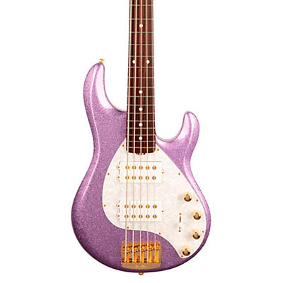 Ernie Ball Music Man Stingray5 Special Hh 5-String Electric Bass Guitar Amethyst Sparkle for sale