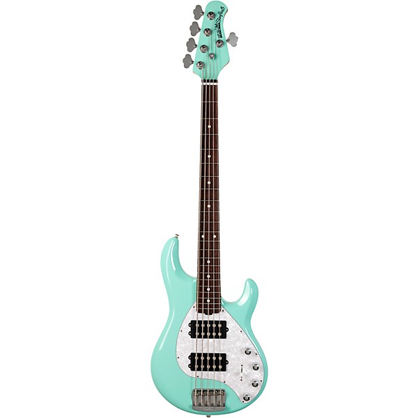 Ernie Ball Music Man StingRay5 Special HH 5-String Electric Bass Guitar Laguna Green