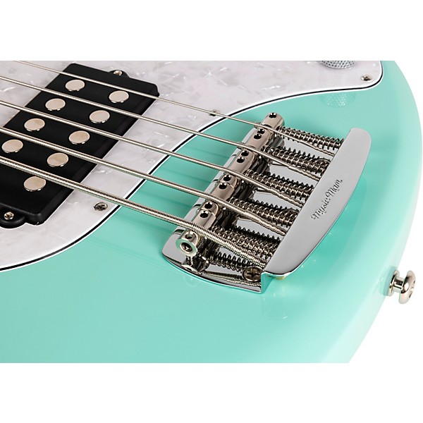 Ernie Ball Music Man StingRay5 Special HH 5-String Electric Bass Guitar Laguna Green