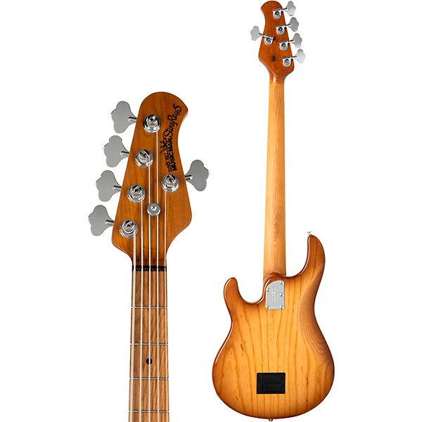 Ernie Ball Music Man StingRay5 Special HH 5-String Electric Bass Guitar Hot Honey