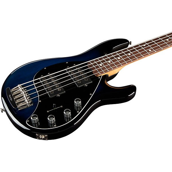 Ernie Ball Music Man StingRay5 Special HH 5-String Electric Bass Guitar Pacific Blue Burst