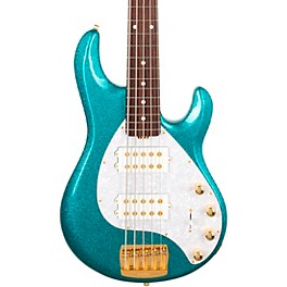 Blemished Ernie Ball Music Man StingRay5 Special HH 5-String Electric Bass Guitar Level 2 Ocean Sparkle 197881175016