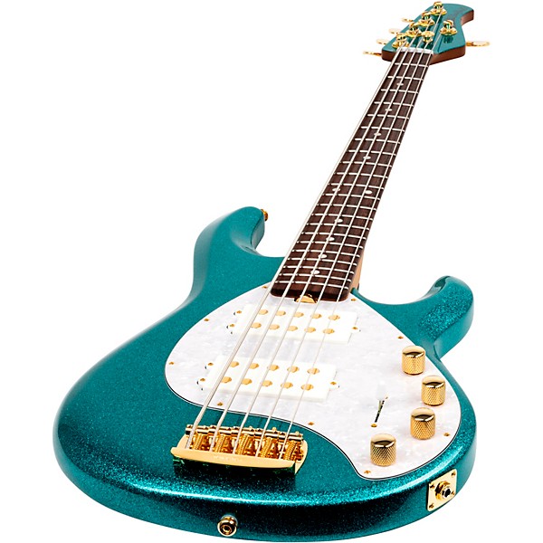 Ernie Ball Music Man StingRay5 Special HH 5-String Electric Bass Guitar Ocean Sparkle