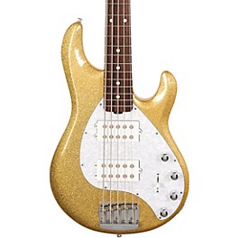 Ernie Ball Music Man StingRay5 Special... Ernie Ball Music Man StingRay5 Special HH 5-String Electric Bass Guitar Genius Gold