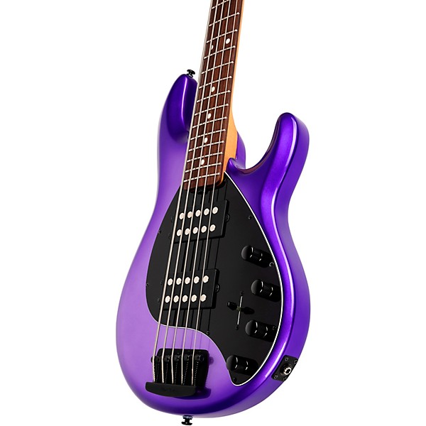 Ernie Ball Music Man StingRay5 Special HH 5-String Electric Bass Guitar Grape Crush