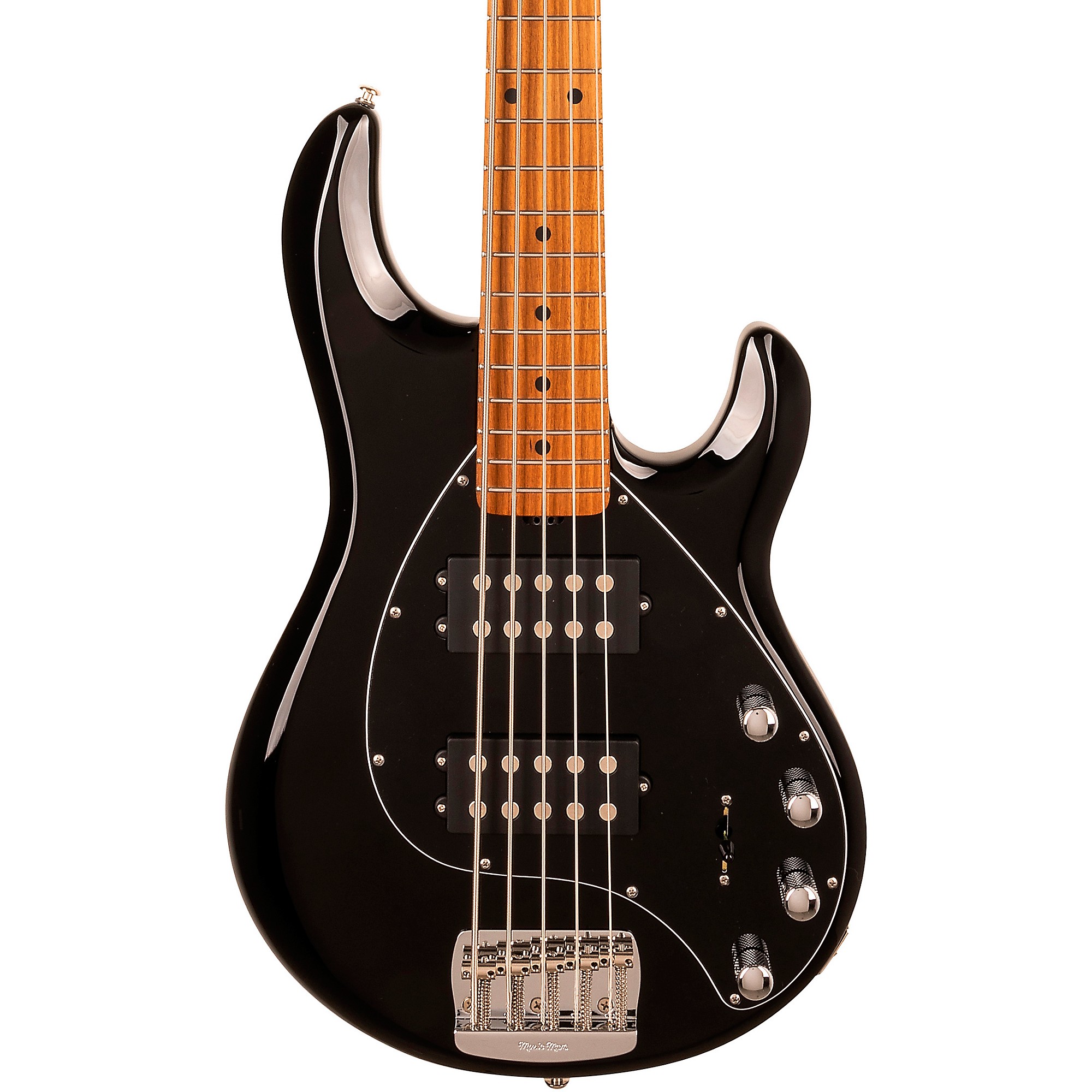 Ernie Ball Music Man StingRay5 Special HH 5-String Electric Bass Guitar  Black and Chrome