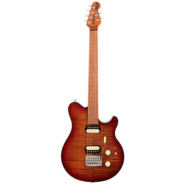 Ernie Ball Music Man Axis Super Sport Flamed Maple Top Electric Guitar Roasted Amber