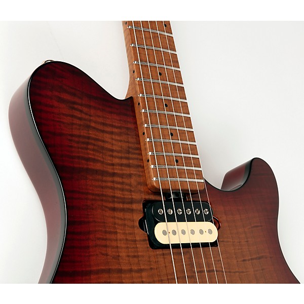 Ernie Ball Music Man Axis Super Sport Flamed Maple Top Electric Guitar Roasted Amber