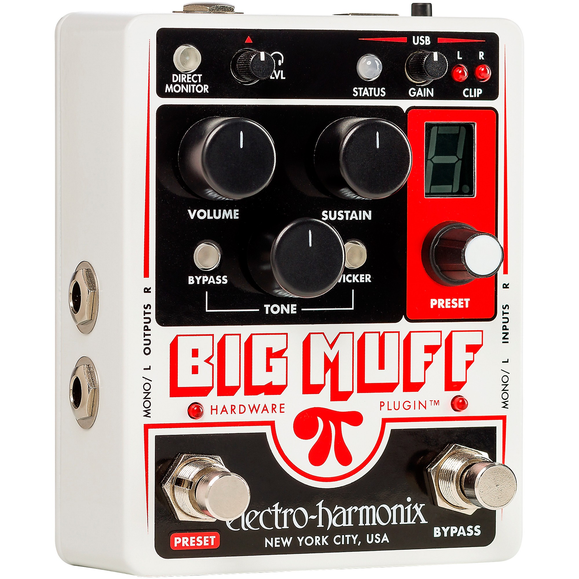 Electro-Harmonix Big Muff Pi Hardware Plug-in Harmonic Distortion 