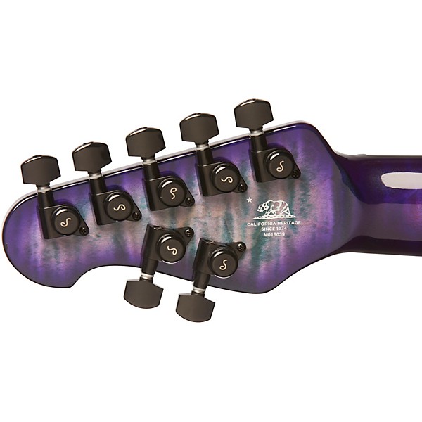 Ernie Ball Music Man John Petrucci Majesty Figured Maple Top 7-String Electric Guitar Amethyst Crystal