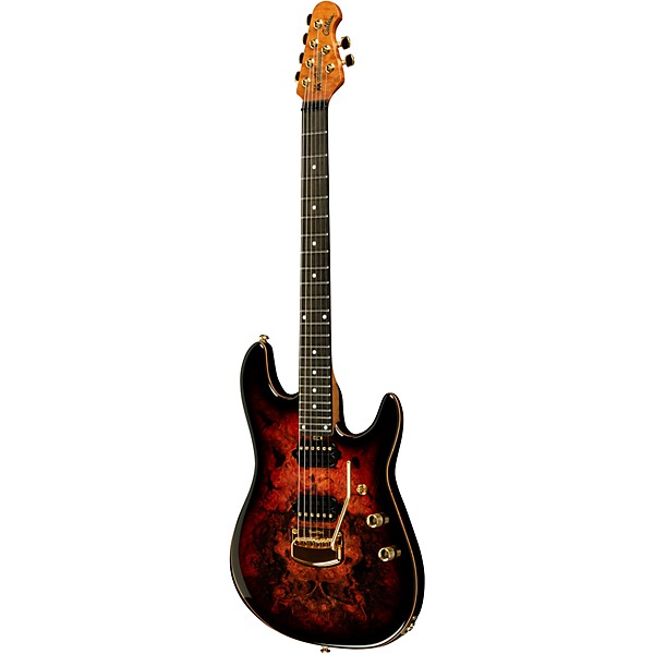 Ernie Ball Music Man Jason Richardson Artist Series Cutlass Electric Guitar Rorschach Red