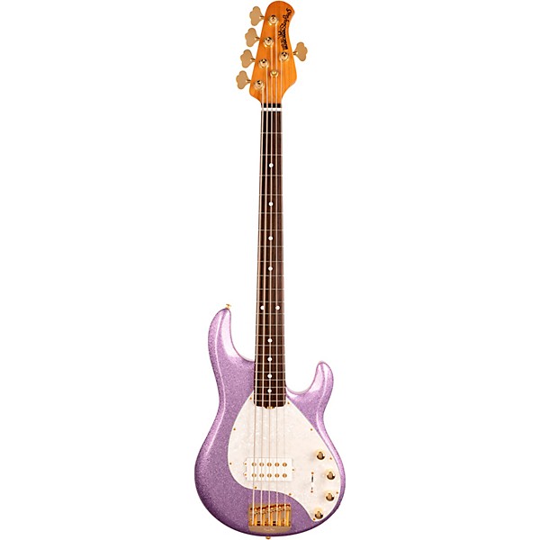 Ernie Ball Music Man StingRay5 Special H 5-String Electric Bass Guitar Amethyst Sparkle