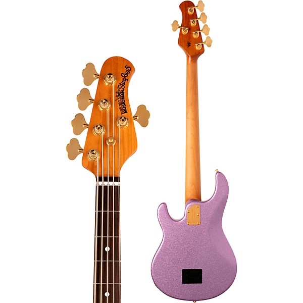 Ernie Ball Music Man StingRay5 Special H 5-String Electric Bass Guitar Amethyst Sparkle