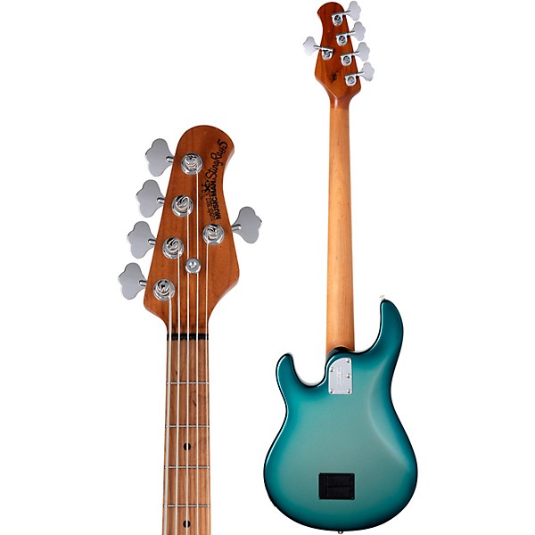 Ernie Ball Music Man StingRay5 Special H 5-String Electric Bass Guitar Frost Green Pearl