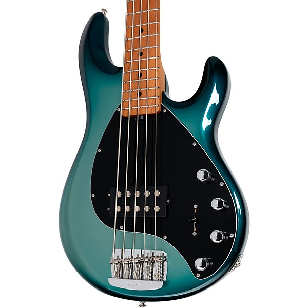 Ernie Ball Music Man StingRay5 Special H 5-String Electric Bass Guitar Frost Green Pearl