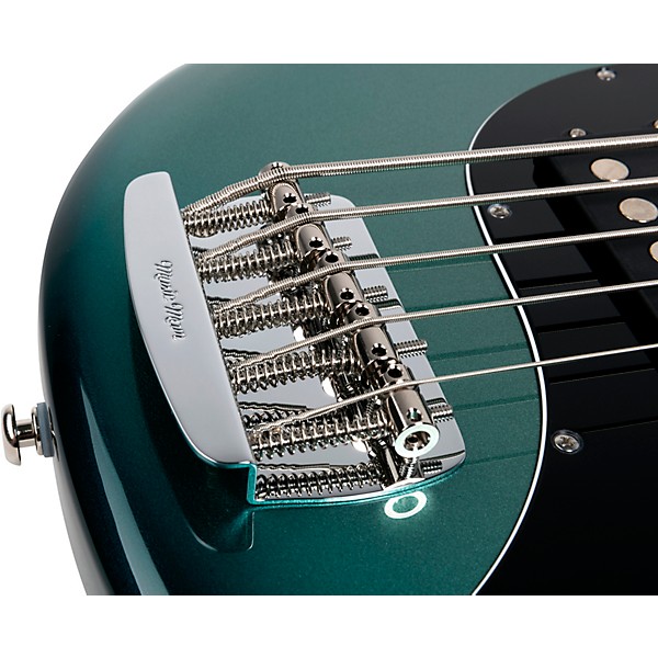 Ernie Ball Music Man StingRay5 Special H 5-String Electric Bass Guitar Frost Green Pearl